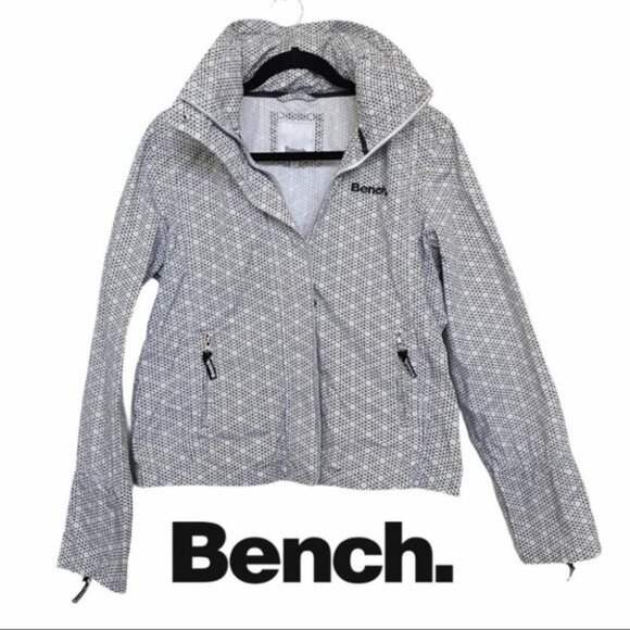 Bench Geometric Optional Hooded Windbreaker Jacket - Picture 1 of 13